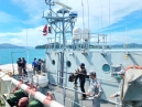 ทรภ.3 ร่วมตรวจสอบเรือสินค้า M.V.EXPRESS 6 เข้าจอดประเทศไทยโดยไม่ได้รับอนุญาต